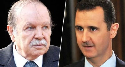 ماجوس نظام الجزائر العسكري يهنؤون بشار الأسد لقتله الشعب السوري بالغازات السامة