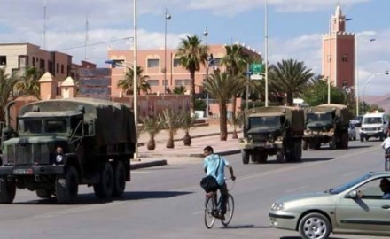 جيش المغرب يحرك عتـاده نحو طانطان إستعدادا لمناورة عسكرية مغربية أمريكية